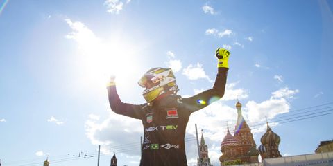 Nelson Piquet Jr. extended his Formula E points lead with a big win in Moscow on Saturday.