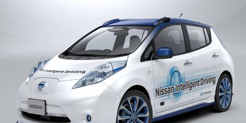 The hardware additions to the Leaf Piloted Drive prototype are designed to be easily integrated into Nissan's full range of vehicles.