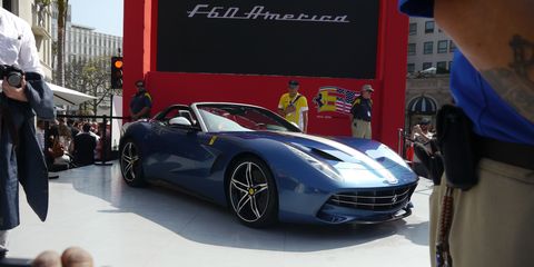 Ferrari F60 America celebrates 60 years of Ferrari in the United States.