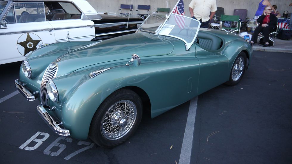 Chuck Wood's 1952 Jaguar XK120 won Best of Show.