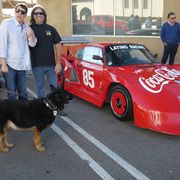 John Paul Jr. at his book signing outside Autobooks Aerobooks in Burbank. That's a 935 next to him.