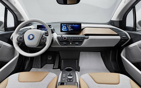The interior of the 2014 BMW i3 is comprised of some rather interesting materials.