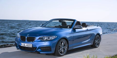 The M235i convertible gets either an eight-speed automatic or a six-speed manual transmission.