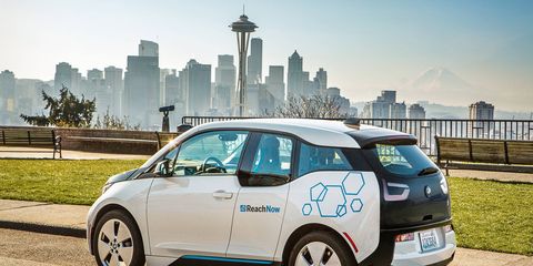 The BMW ReachNow fleet is composed of i3, 3-Series and Mini Cooper cars.