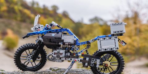 Lego's take on the BMW R 1200 GS Adventure motorcycle.