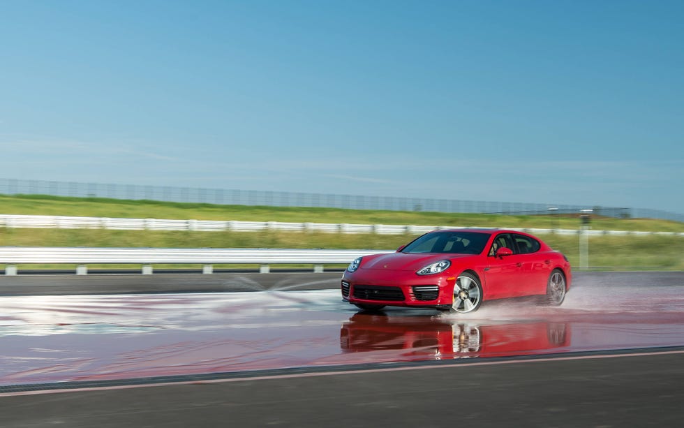 2015 Panamera GTS on the kick plate at the Porsche Experience Center. 2015 Panamera GTS on the kick plate at the Porsche Experience Center.