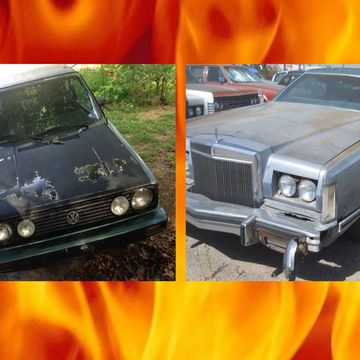 Do you prefer your designer car to be huge and 1970s or small and 1990s?