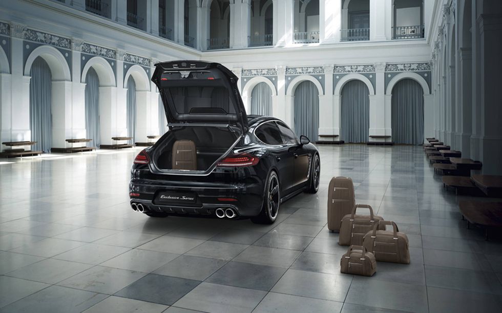 The Panamera Exclusive Series comes with luggage.