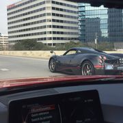 No, your eyes are not deceiving you. That is a Pagani Huayra with Montana plates spotted rolling into Houston.