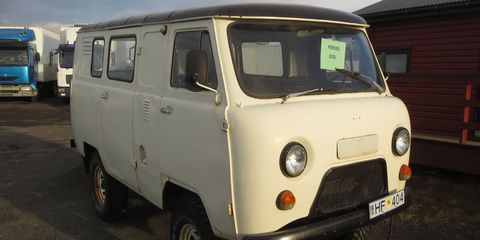 This may be the only Perkins diesel-engined UAZ-452 Bukhanka in the world, or at least in Scandinavia