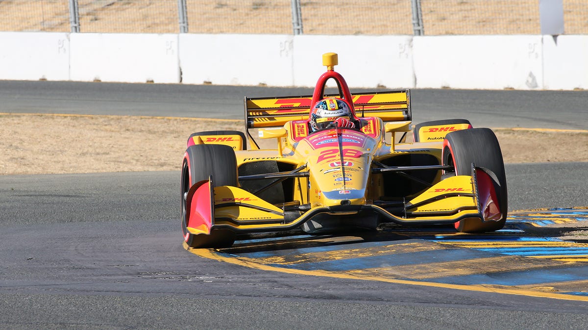 IndyCar Series Sonoma qualifying results Ryan HunterReay wins pole