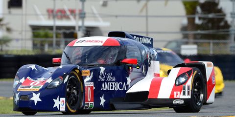 The No. 0 DeltaWing DWC13 posted a fast lap of 1 minute, 40.137 seconds (127.985 mph) at Saturday.