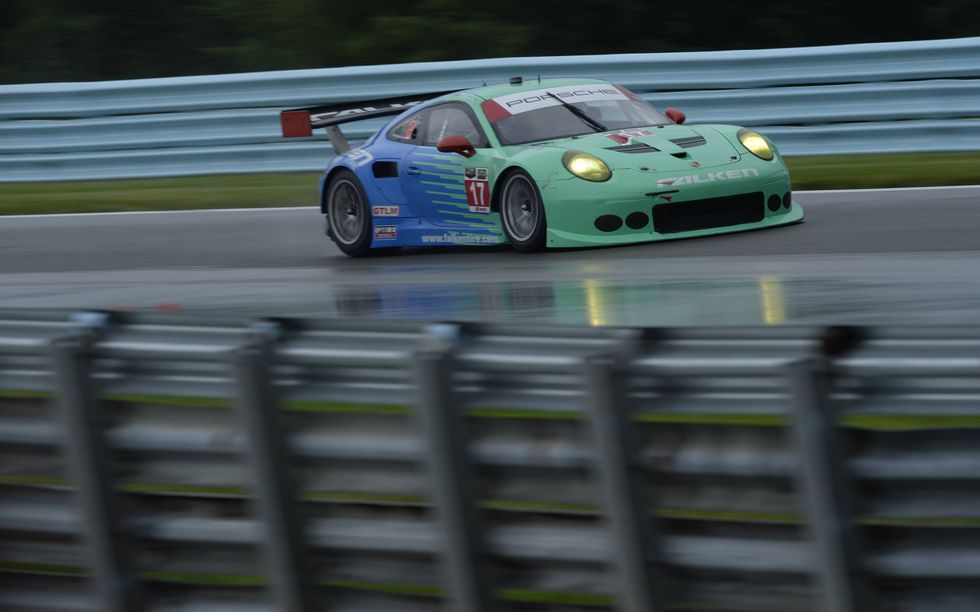 Wolf Henzler and Bryan Sellers drove the No. 17 Team Falken Porsche 911 RSR to a win in the GT Le Mans class.