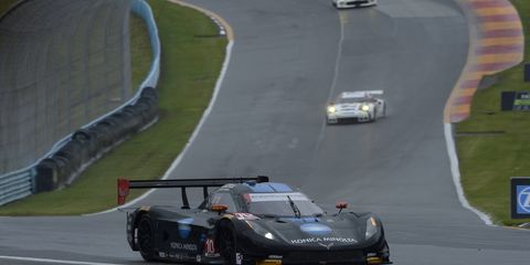 A rare mistake by Ricky Taylor caused his team's Corvette DP to sustain some damage late in the Six Hours of The Glen race.