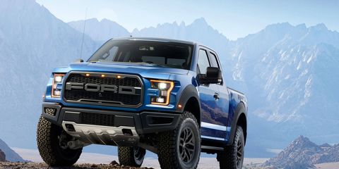 The Ford F-150 Raptor was unveiled in Detroit on Monday.