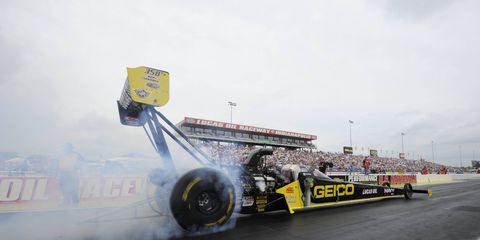 Rookie Richie Crampton won the NHRA Top Fuel class at the 60th annual Chevrolet Performance U.S. Nationals.