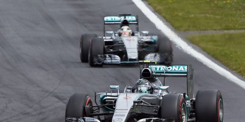Nico Rosberg leads Mercedes teammate Lewis Hamilton in Austria. Although Rosberg has won three of the last four Grands Prix, Hamilton says he shouldn't get too comfortable.