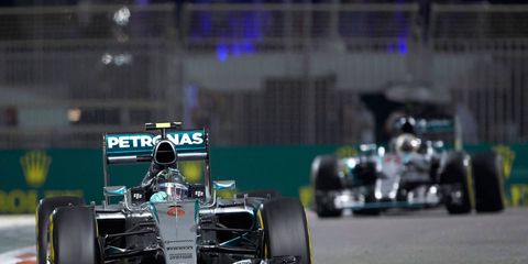 It's not surprise that Nico Rosberg, left, and Lewis Hamilton will be the drivers to beat in Formula One.