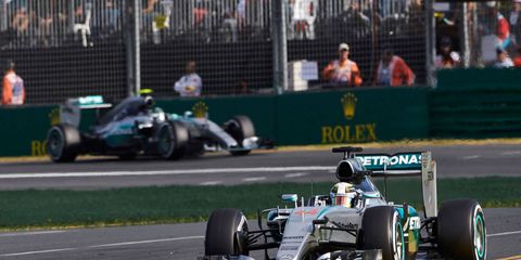 Lewis Hamilton begins his Formula One title defense on Sunday in Melbourne.