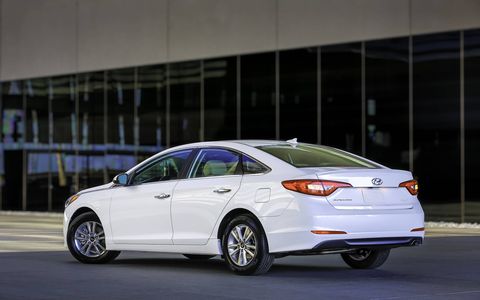 The Sonata Eco is the first model to feature Hyundai's new seven-speed DCT.