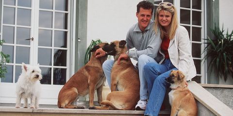Michael Schumacher and his wife, Corinna, at their home in Switzerland.
