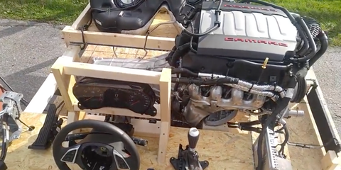 Everything this Camaro engine needs to run is here, making it a headache-free way to test your engine.