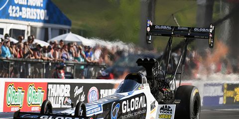 Shawn Langdon is 11th in the NHRA Top Fuel standings heading to this weekend's event in Norwalk, Ohio.