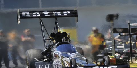 Shawn Langdon, 2013 NHRA Top Fuel champion, will be racing for Allen Johnson Racing at Pomona.