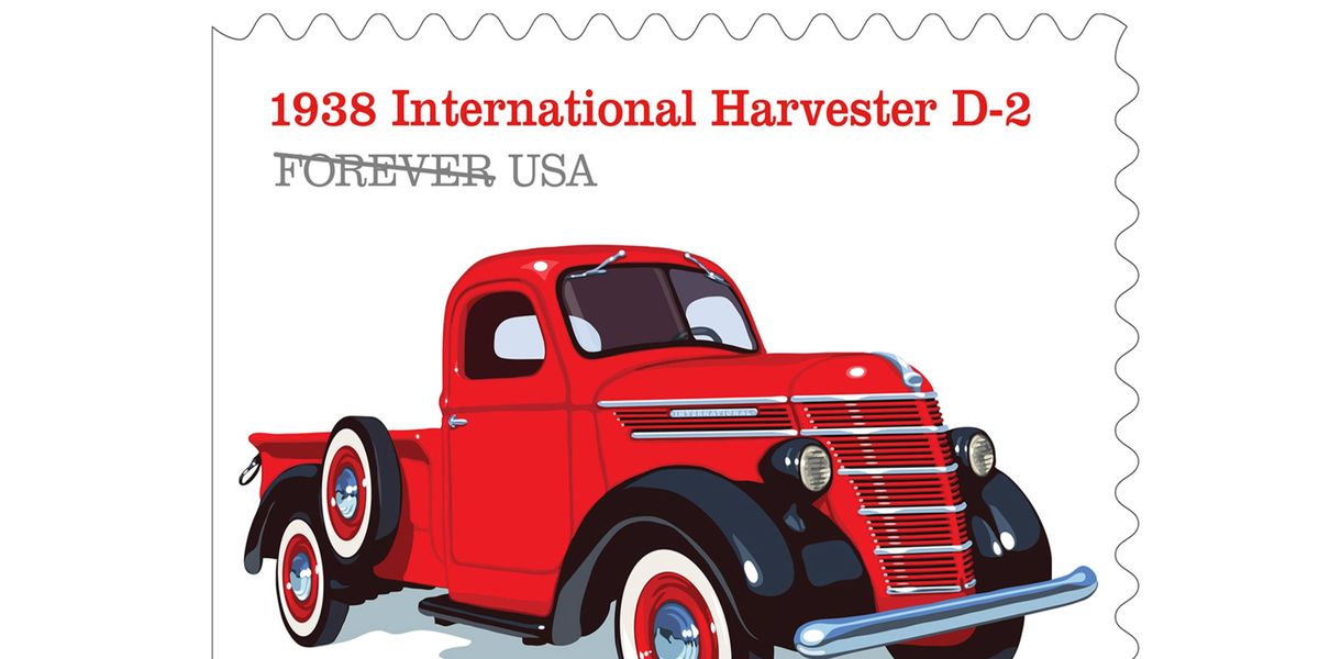 Pickup Trucks USPS Forever Stamp 1938 International Harvester D2 1948 Ford  F1 1953 Chevrolet 1965 Ford F100 1 Book of 20 Stamps
