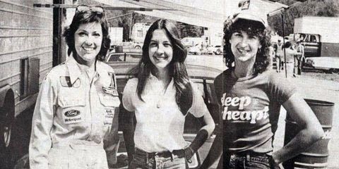 From left to right: Lyn St. James, Vicki Smith and Cat Kizer