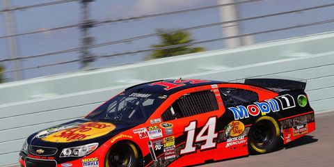 Tony Stewart takes his car through practice on Friday at Homestead-Miami Speedway.