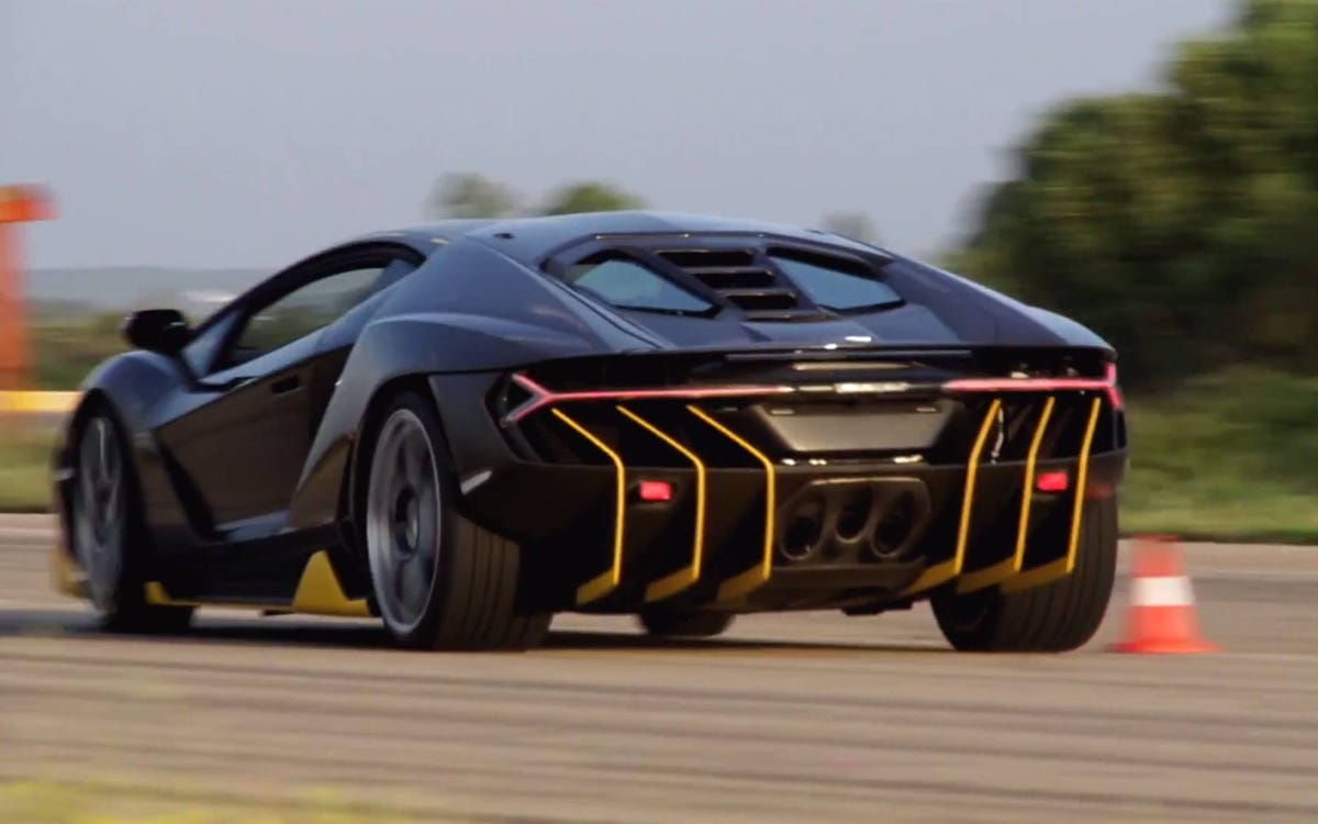 Watch the 770-hp Lamborghini Centenario test at the Nardo Technical Center