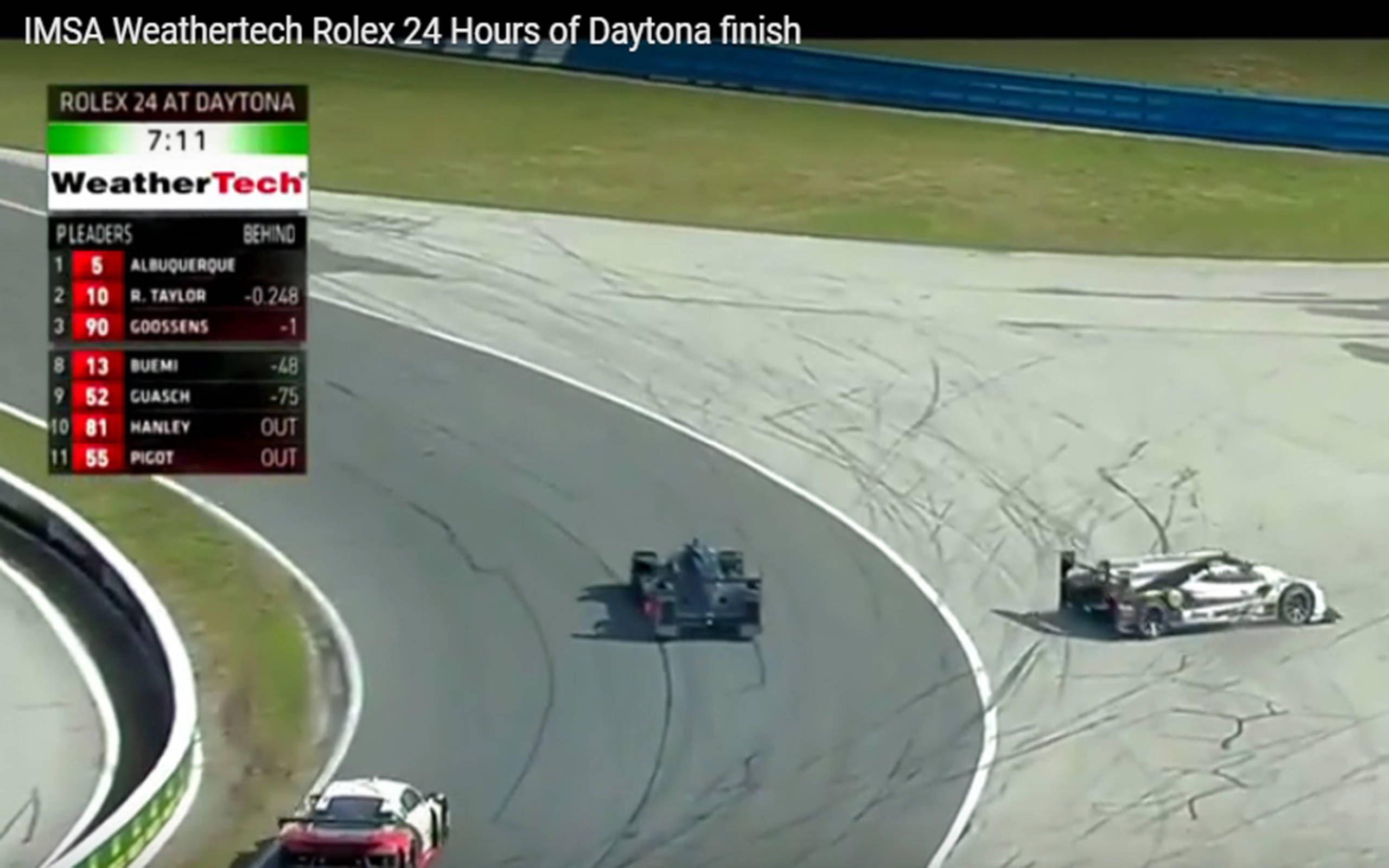 Video of controversial Rolex 24 finish Ricky Taylor bumps Filipe