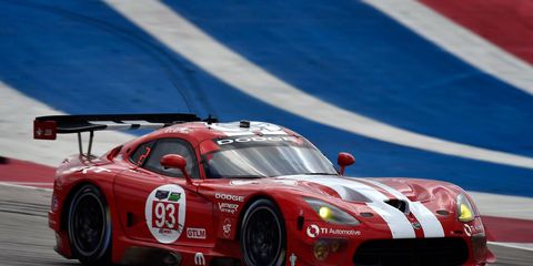 Kuno Wittmer, shown here at Circuit of the Americas in Austin, Texas, drove a Dodge Viper SRT GTS-R to the 2014 championship in the IMSA Tudor United SportsCar Championship's GTLM-class,