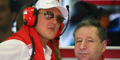 Jean Todt and Michael Schumacher teamed for much of Schumacher's successful runs with Ferrari.