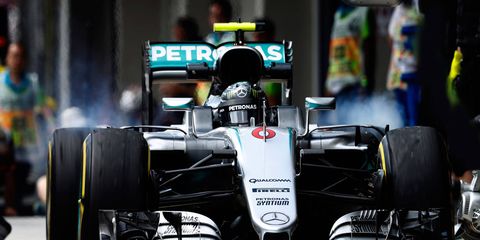 Nico Rosberg has a 19-point lead over Mercedes F1 teammate Lewis Hamilton heading into Sunday's Formula 1 Brazilian Grand Prix.