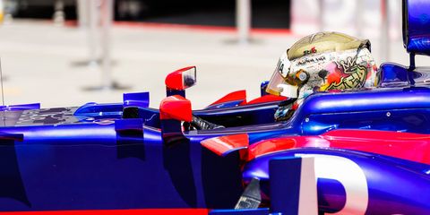 Sean Gelael tests for Toro Rosso in Hungary.