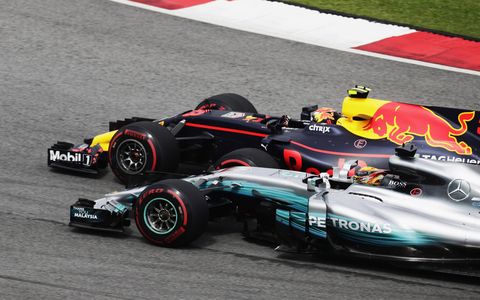Sights from the action at Sepan during the F1 Malaysian Grand Prix Sunday, Oct. 1, 2017.