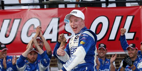 Tyler Reddick won his second race of the 2015 season for Brad Keselowski Racing on Friday at Dover.