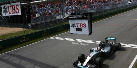 Lewis Hamilton won the Canadian Grand Prix on Sunday.