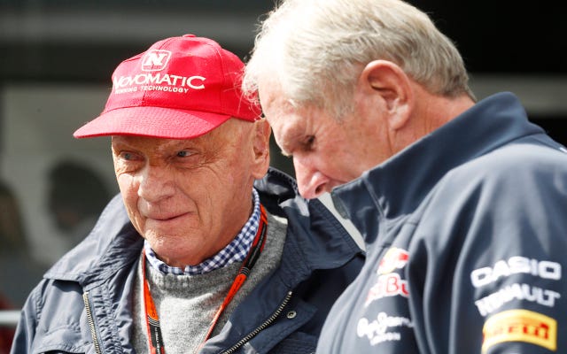 Former Formula One champion Niki Lauda in very satisfying state