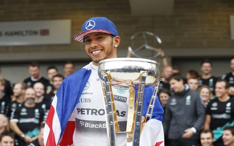 Lewis Hamilton won the United States Grand Prix in Austin, clinching his third World Championship.