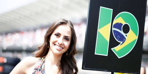 Sebastian Vettel isn't the only one who would rather see a woman holding his number on the grid in Brazil.