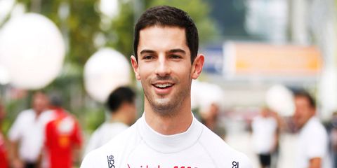American Alexander Rossi is driving for Manor Marussia in Singapore this weekend.