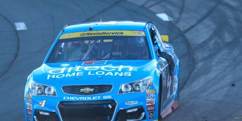 Kevin Harvick topped Matt Kenseth by 0.442 second at New Hampshire Motor Speedway on Sunday.