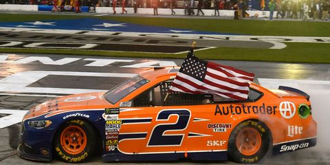 Brad Keselowski likely punched his ticket to the postseason with his win in Atlanta on Sunday.