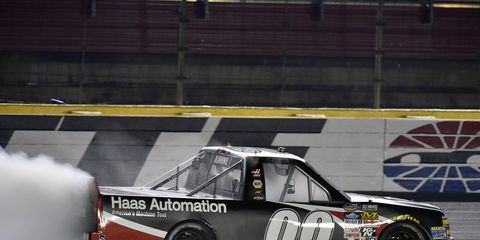 Kasey Kahne won his fifth NASCAR Truck Series race in his last six tries on Friday night in Charlotte, N.C.