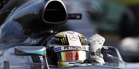 Lewis Hamilton cruised to a victory Sunday in Australia. Mercedes was dominant in the win, as Hamilton and Nico Rosberg finished in first and second place, respectively.