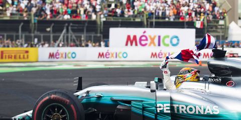 Lewis Hamilton finished ninth Sunday.