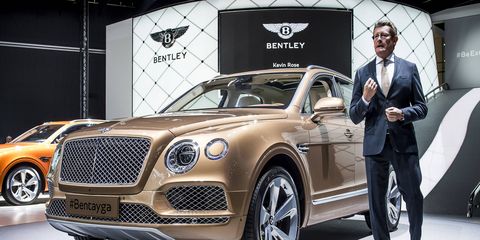 The Bentayga made its debut in production guise at the Frankfurt motor show.